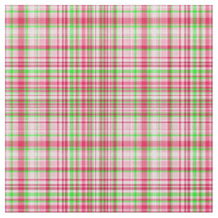 Groene het stof-Neon van de plaid en Roze 23 Stof