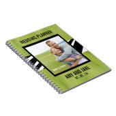 Groene het Zebra van de Foto van het Notitieboekje Notitieboek (Rechterzijde)