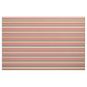 Groene, Hete Roze, Rode & Mint Cream Stripes Stof (Fat Quarter)