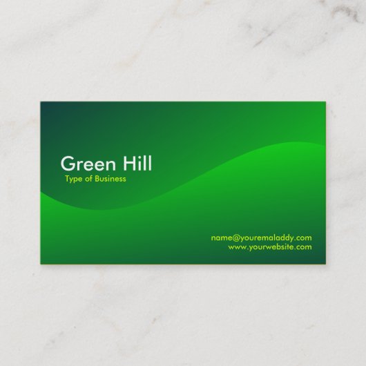 Groene Heuvel 2 Visitekaartje (Voorkant)
