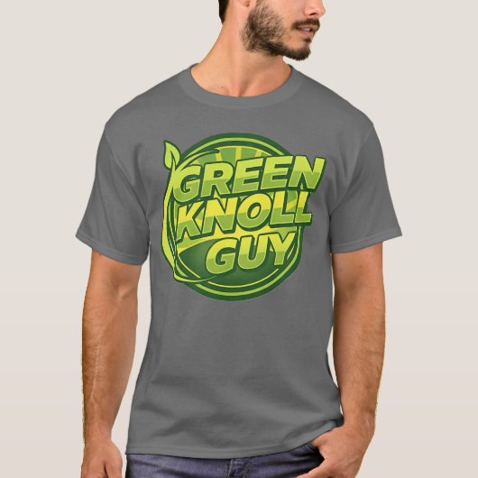 Groene Heuvel Man T-shirt (Voorkant)
