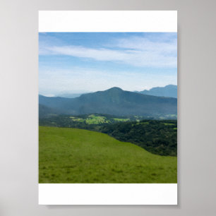 Groene heuvel van Riverston -Sri Lanka Poster