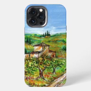 GROENE HEUVELEN EN OLijfBOOMEN IN TUSCAANS LANDSCH iPhone 13 Pro Max Hoesje