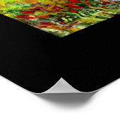 Groene heuvels en olijfbomen in de Toscane Landsch Poster (Hoek)