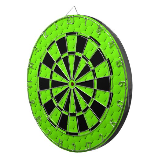 Groene hexagon dartbord (Voorkant Rechts)