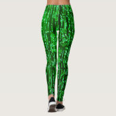 Groene High-Waist Leggings voor Vrouwen – Comforta (Achterkant)