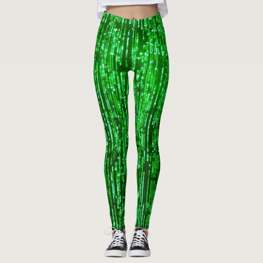 Groene High-Waist Leggings voor Vrouwen – Comforta (Voorkant)