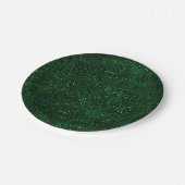 Groene hightech chiptechnologieën papieren bordje (Gekanteld)