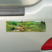 GROENE HILLEN EN OLIJFBOMEN IN TAALLANDSCHAP BUMPERSTICKER (Op auto)