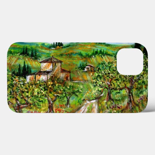 GROENE HILLEN EN OLIJFBOMEN IN TAALLANDSCHAP Case-Mate iPhone CASE (Achterkant (horizontaal))