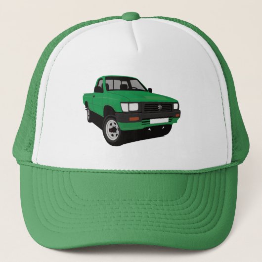 Groene Hilux Pick-up Truck Trucker Pet (Voorkant)