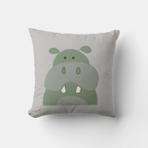 Groene hippo leuke kinderkamer