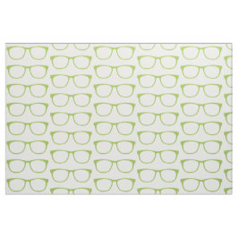 Groene hipster Geek Glasses Fabric Stof