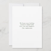 Groene Ho Ho Ho Ho en Kerstfoto Kaart (Achterkant)