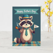 Groene Hoed Beste Papa Kaart (Gele Bloem)