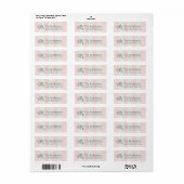 Groene Hoed Roze Strepen Strik Afstuderen Etiket (Full Sheet)