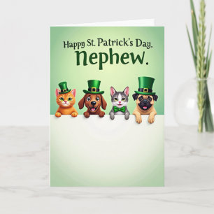 Groene hoeden nep goud feestkaart kaart