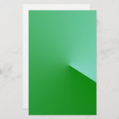 Groene hoek briefpapier (Voorkant / Achterkant)