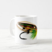 Groene Hoger Zalmon Fly Mok (Voorkant links)