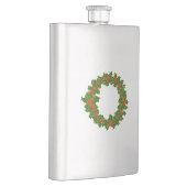 Groene Holly en rode bessen kerstkrans Flacon (Rechts)