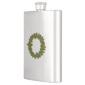 Groene Holly en rode bessen kerstkrans Flacon (Links)
