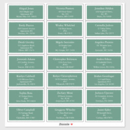 Groene Holly Jolly Kerstmis Gastadres Sticker