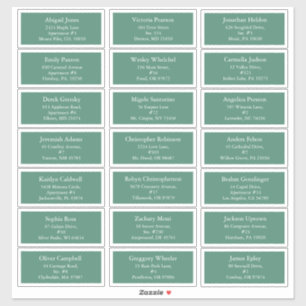 Groene Holly Jolly Kerstmis Gastadres Sticker