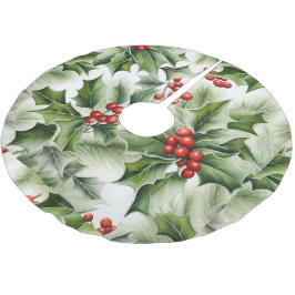 Groene Holly rode bessen Kerstboom basis Hoesje Kerstboom Rok
