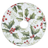 Groene Holly rode bessen Kerstboom basis Hoesje Rok (Voorkant)