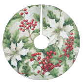 Groene Holly rode bessen Kerstboom basis Hoesje Rok (Voorkant)
