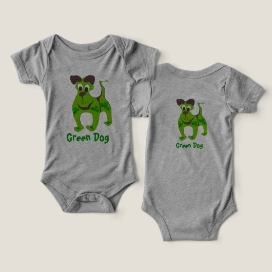 Groene hond - (Ontwerp Voorkant & Achterkant)