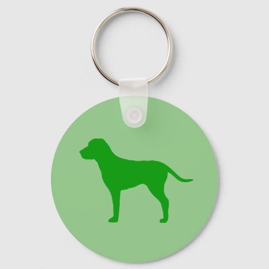 Groene Hond Sleutelhanger (Voorkant)