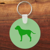 Groene Hond Sleutelhanger (Voorkant)