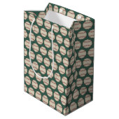 Groene honkbal cadeautas (Achterkant Gekanteld)