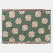 Groene  honkbal gooien deken (Voorkant)