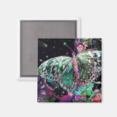 Groene Hoop Boterfly Rising Magneet (Voorkant / Achterkant)