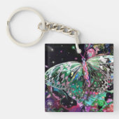 Groene Hoop Boterfly Rising Sleutelhanger (voorkant)