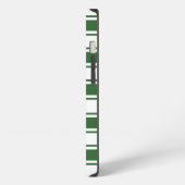 Groene horizontale streep iPhone hoesje (Linkerkant)