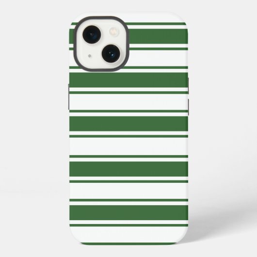 Groene horizontale streep iPhone hoesje (Achterkant)
