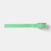 Groene horizontale strepen satijnen lint (Voorkant)