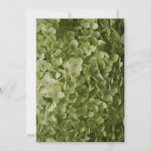 Groene hortensia bloemen viering van het leven kaart (Achterkant)