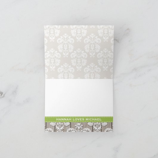 Groene Hortensia Geborduurde Mason Jar HARTELIJK D Bedankkaart (Binnen)