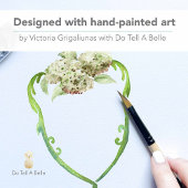 Groene Hortensia Trouw Monogram Save The Dates Date
