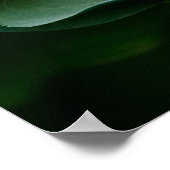Groene Hosta-blad en Kikker Poster (Hoek)