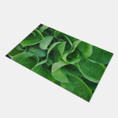 Groene hosta-bladeren deurmat (Schuin)