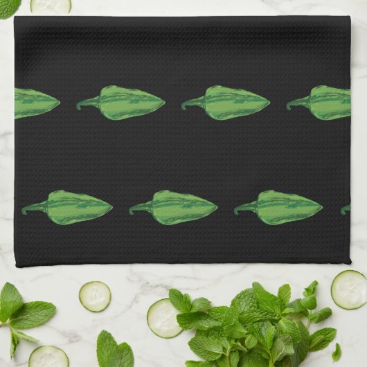 Groene hotpannen - Aangepast Theedoek (Gevouwen)