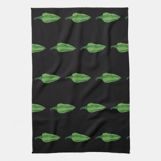 Groene hotpannen - Aangepast Theedoek (Verticaal)