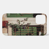 GROENE HOUTEN DEUR MET GROEN PLANT Case-Mate iPhone CASE (Achterkant (horizontaal))