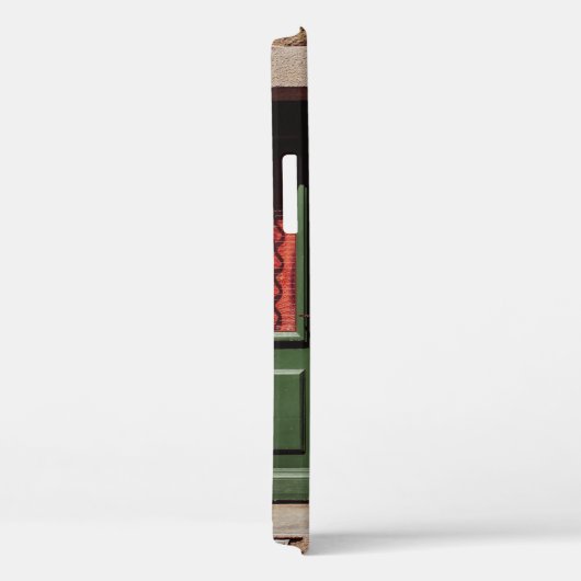 GROENE HOUTEN DEUR MET GROEN PLANT Case-Mate iPhone CASE (Achterkant / Rechts)