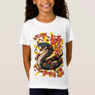 Groene houten slang anime stijl - Chinees Nieuwjaa T-shirt